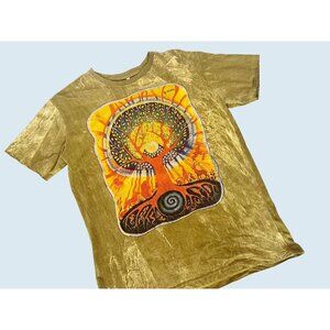 NO TIME Tree of Life Tie Dye Boho Graphic T Shirt Size Large NEW